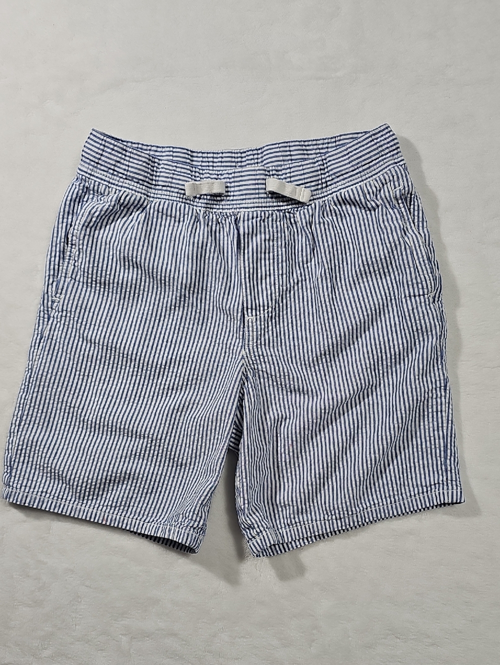 Tommy Hilfiger Navy and White‎ Striped Seersucker Kids Shorts
